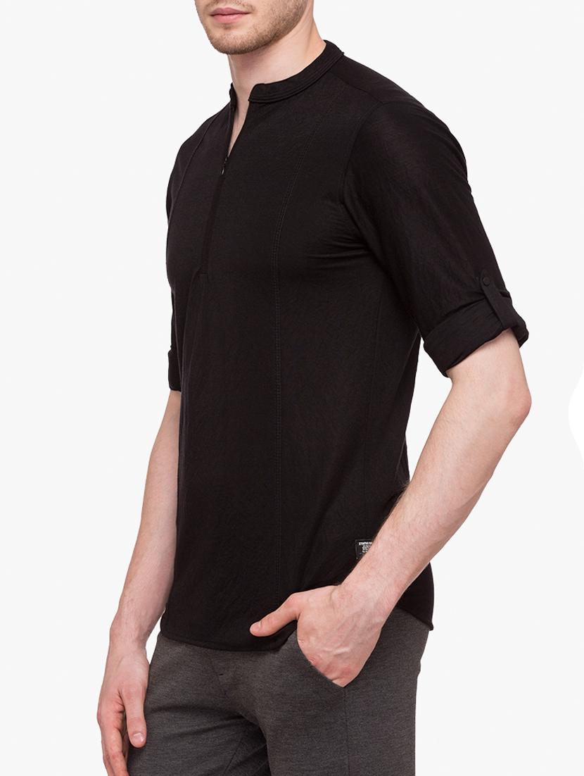 black cotton tshirt - 15113408 - Zoom Image - 2