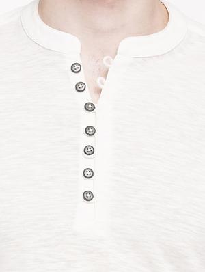 white cotton tshirt - 15113411 - Standard Image - 4