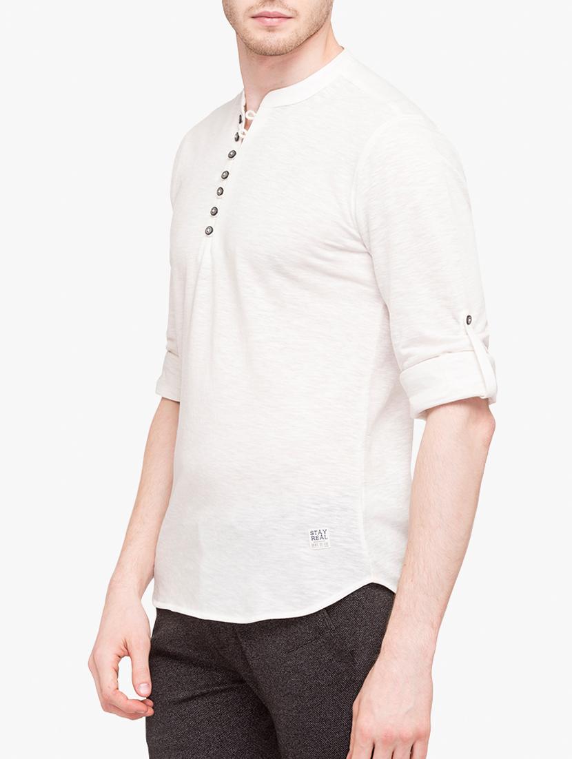 white cotton tshirt - 15113411 - Zoom Image - 2