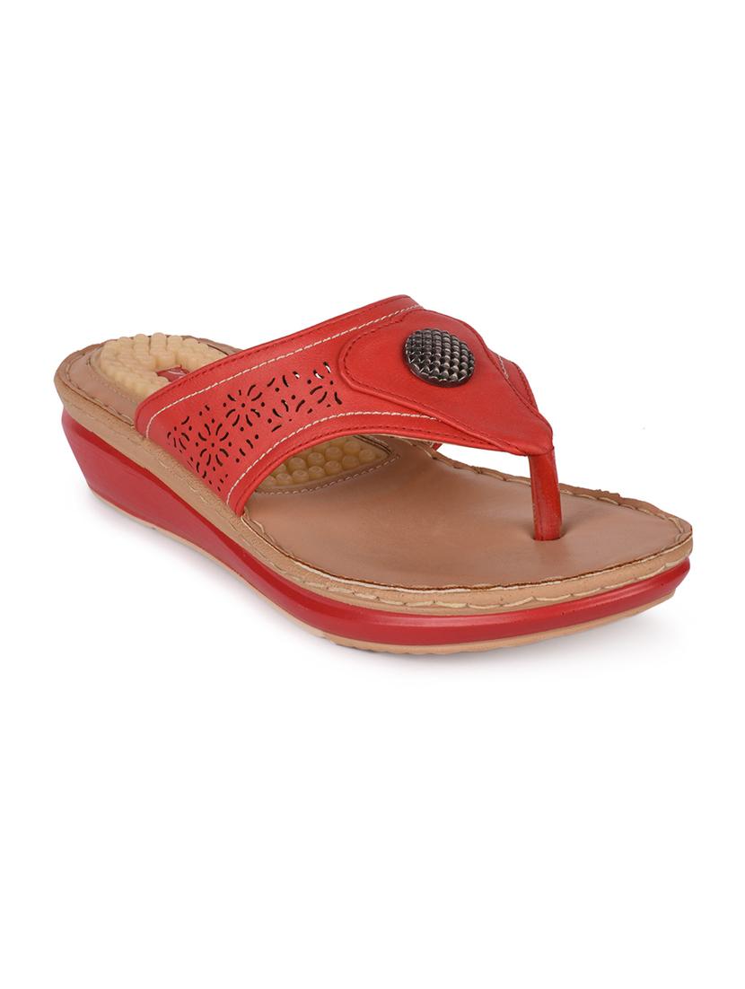 red toe separator sandal - 15113694 - Zoom Image - 1