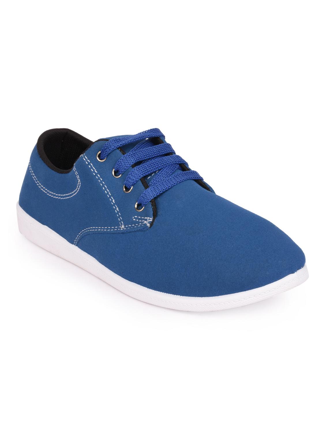 blue canvas laceup sneakers - 15113742 - Zoom Image - 1