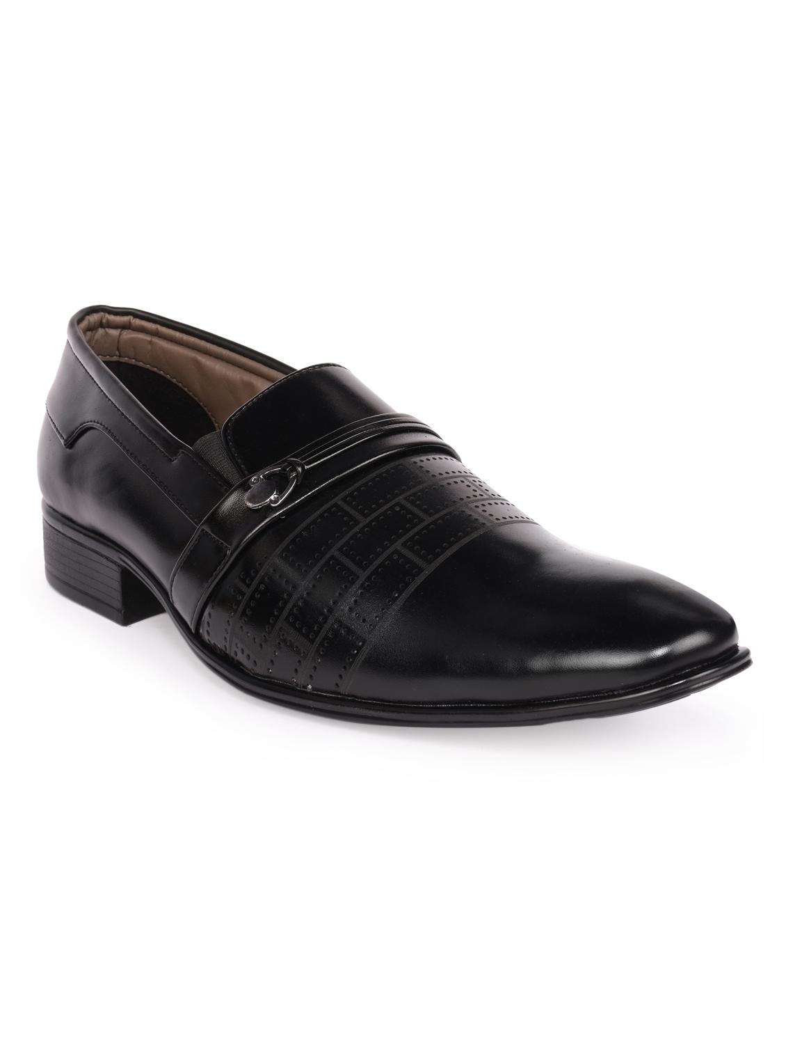 black leatherette formal slip on - 15113764 - Zoom Image - 1