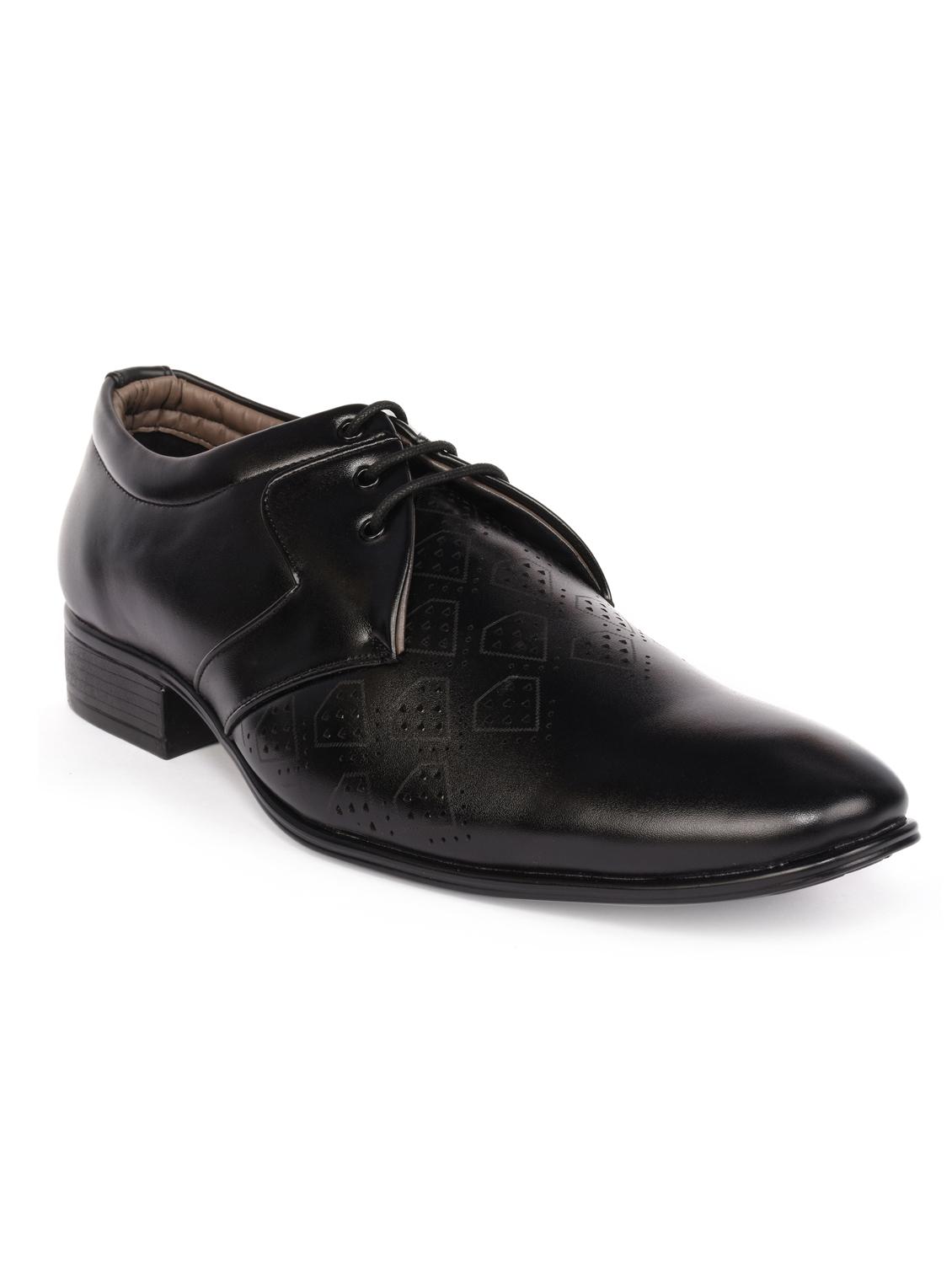 black leatherette formal derby - 15113784 - Zoom Image - 1