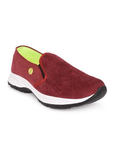 maroon Canvas slip on sport shoe - 15113788 - Very Small Image - 1