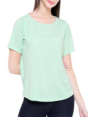 solid green short sleeved tee - 15113824 - Standard Image - 1