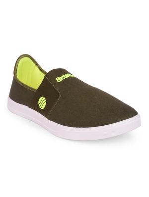 green Canvas casual slipon - 15113851 - Standard Image - 1