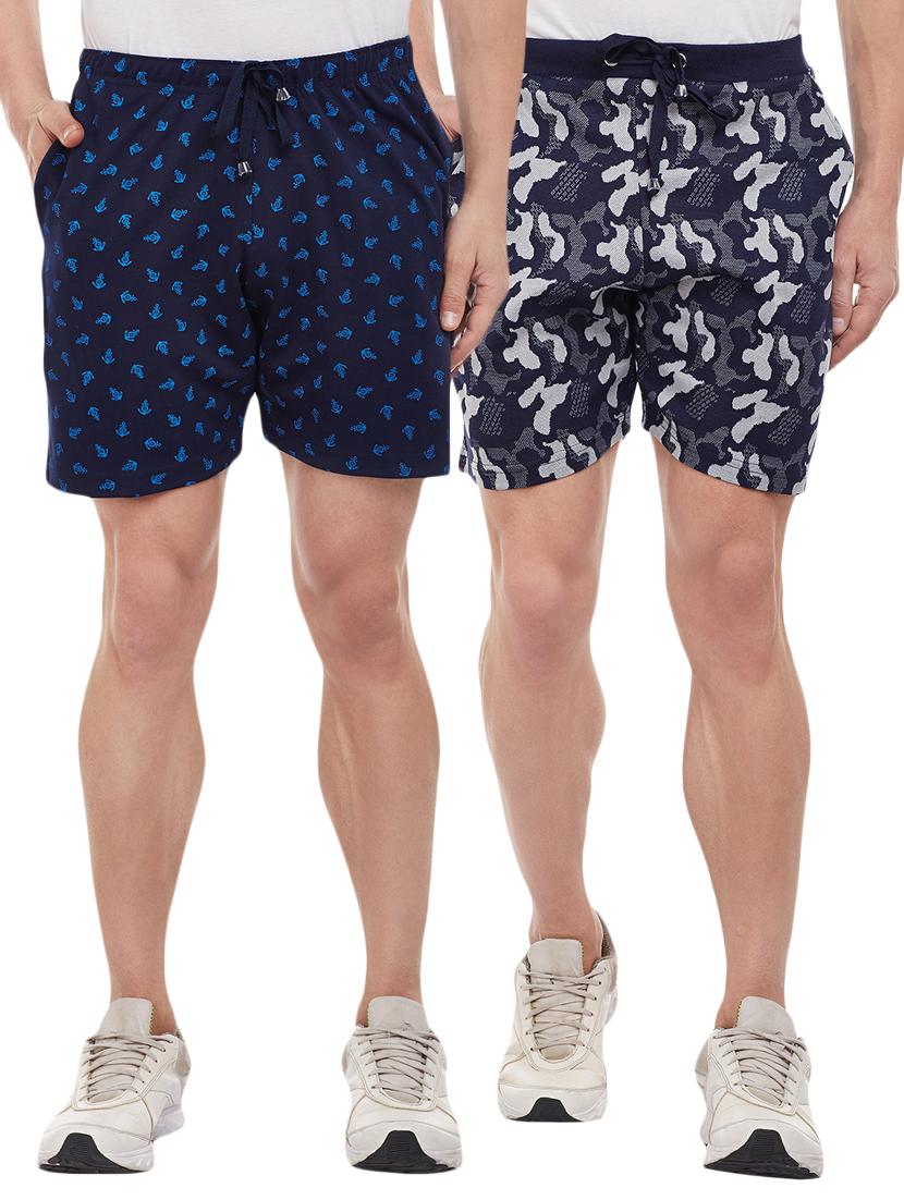 multi colored cotton shorts - 15113892 - Zoom Image - 1