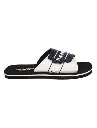 blue leatherette slip on flip flops - 15113905 - Very Small Image - 1