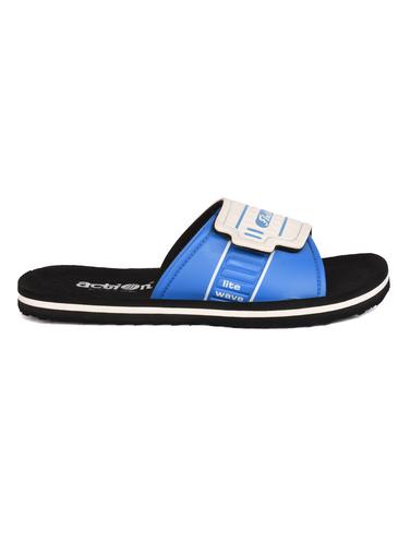 blue leatherette slip on flip flops - 15113906 - Very Small Image - 1