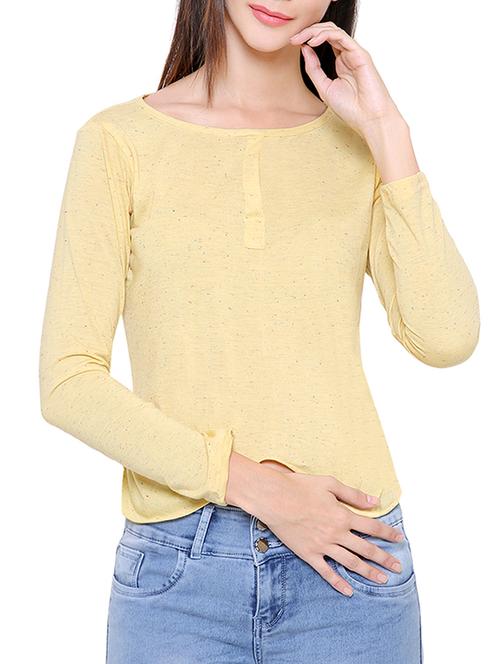 solid yellow asymmetric top - 15114167 - Standard Image - 1