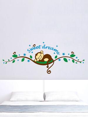 Art Sweet Monkey Wall Sticker - 15114178 - Standard Image - 1
