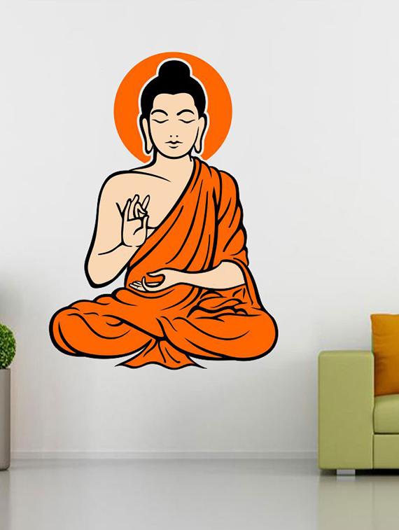 Art Yogi Buddha Wall Sticker - 15114206 - Zoom Image - 1