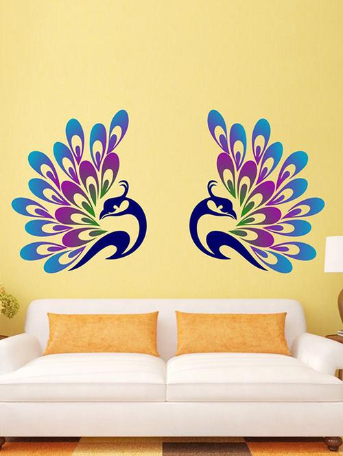 Decorative Peacock Feather Wall Sticker - 15114277 - Standard Image - 1