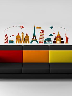 Destinations Wall Sticker - 15114279 - Standard Image - 1