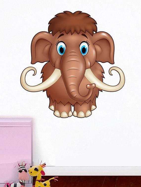 Cute Mammoth Wall Sticker - 15114302 - Zoom Image - 1
