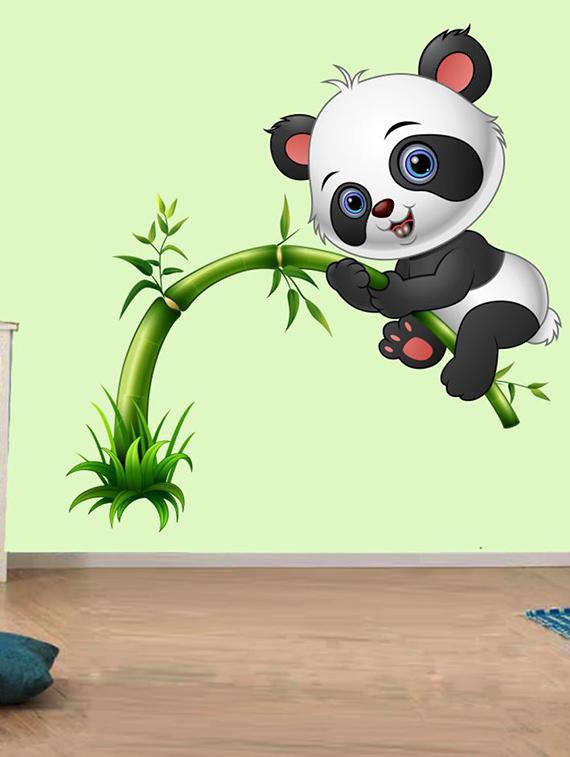 cute panda on tree Wall Sticker - 15114317 - Zoom Image - 1