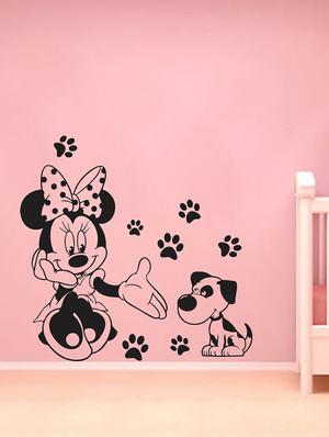 Minnie with Friend Wall Sticker - 15114392 - Standard Image - 1
