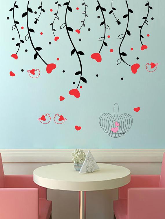 Heart Sparrow Tree Wall Sticker - 15114422 - Zoom Image - 1