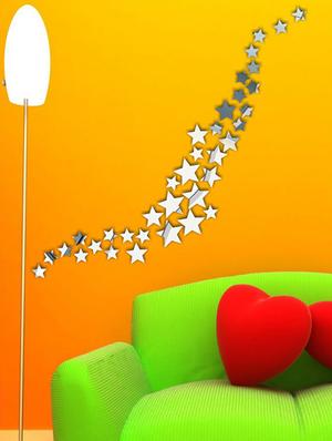 Mirror StarSilver Acrylic Mirror Sticker - 15114456 - Standard Image - 1