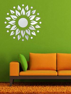 Sunshine Silver Acrylic Mirror Sticker - 15114461 - Standard Image - 1