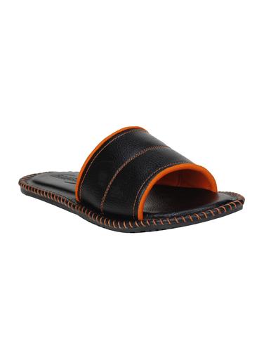 black Leatherette slip on slipper - 15114762 - Very Small Image - 1