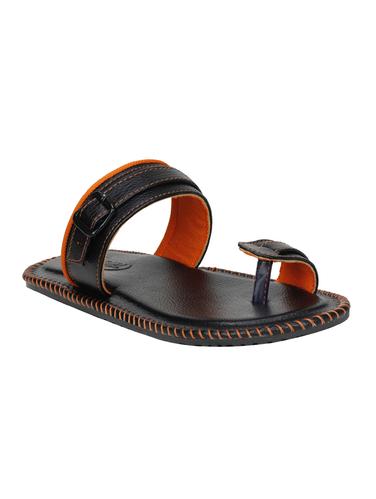 black Leatherette slip on slipper - 15114774 - Very Small Image - 1