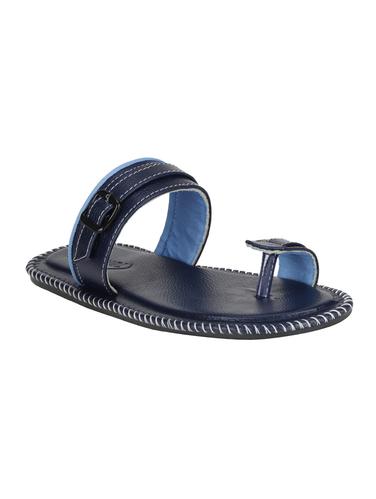 blue Leatherette slip on slipper - 15114777 - Very Small Image - 1
