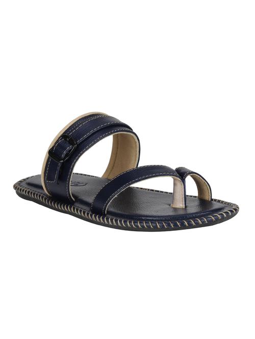 blue Leatherette slip on slipper - 15114788 - Very Small Image - 1