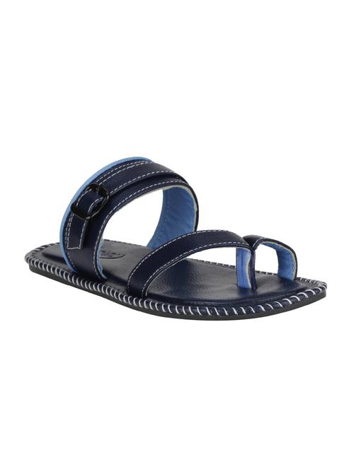 blue Leatherette slip on slipper - 15114789 - Very Small Image - 1