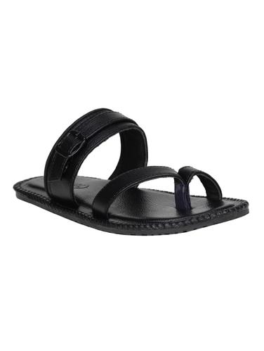 black Leatherette slip on slipper - 15114791 - Very Small Image - 1