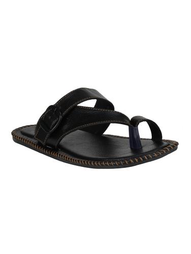 black Leatherette slip on slipper - 15114796 - Very Small Image - 1