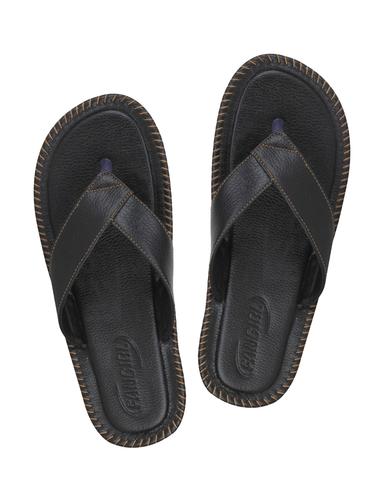 black Leatherette toe separator slipper - 15114799 - Very Small Image - 1