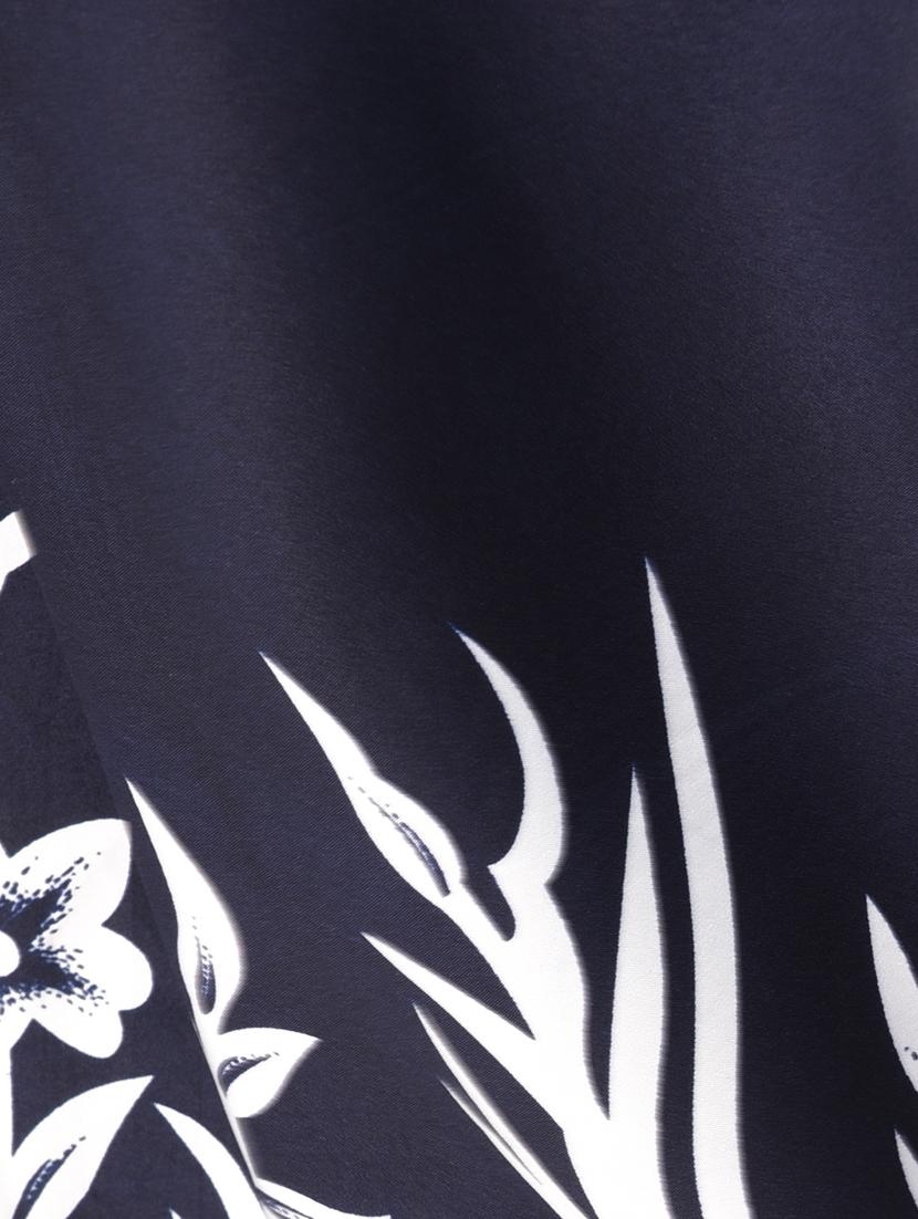 navy blue crepe palazzos - 15114880 - Zoom Image - 4