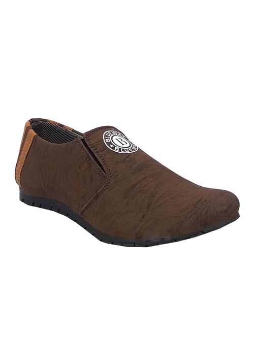 brown synthetic slip on sneakers - 15114894 - Standard Image - 1