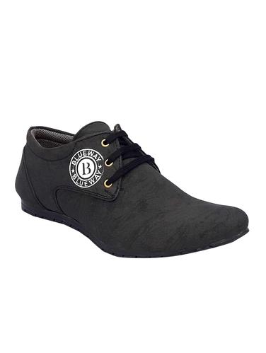 black synthetic lace up sneakers - 15114896 - Very Small Image - 1