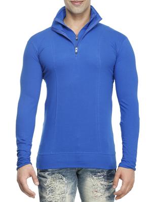 blue cotton t-shirt - 15115277 - Standard Image - 1