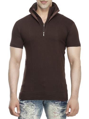 brown cotton t-shirt - 15115284 - Very Small Image - 1