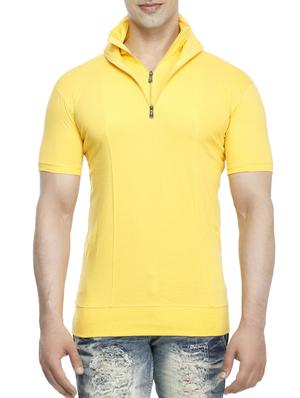 yellow cotton t-shirt - 15115286 - Standard Image - 1