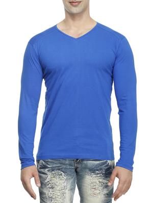 blue cotton t-shirt - 15115290 - Standard Image - 1