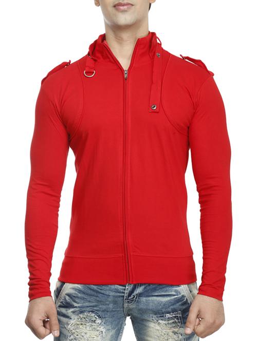 red cotton t-shirt - 15115296 - Standard Image - 1