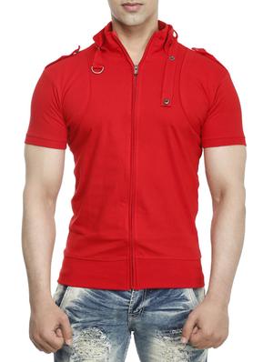 red cotton t-shirt - 15115303 - Standard Image - 1