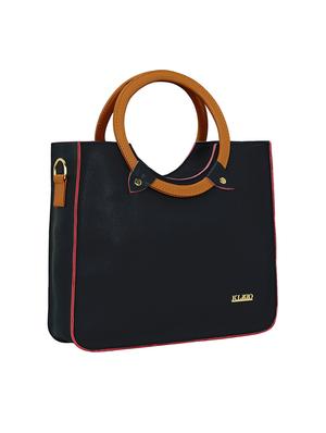 black leatherette regular sling bag - 15116748 - Standard Image - 4
