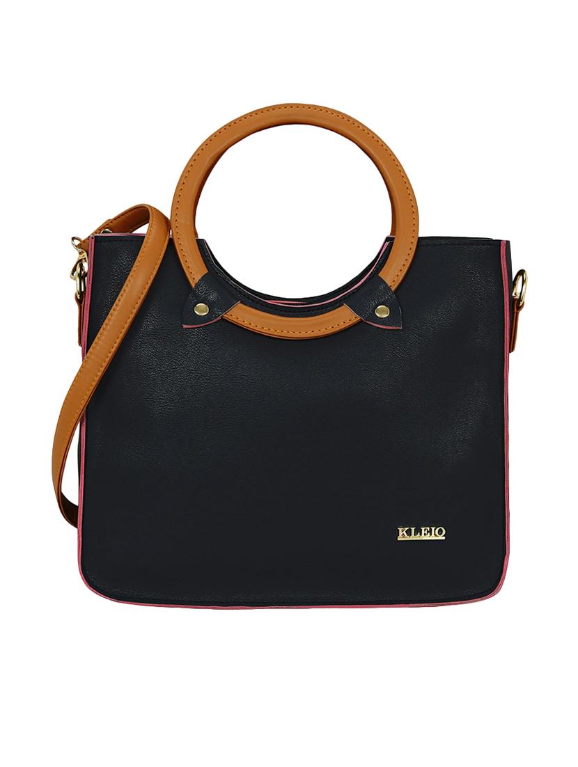 black leatherette regular sling bag - 15116748 - Zoom Image - 1