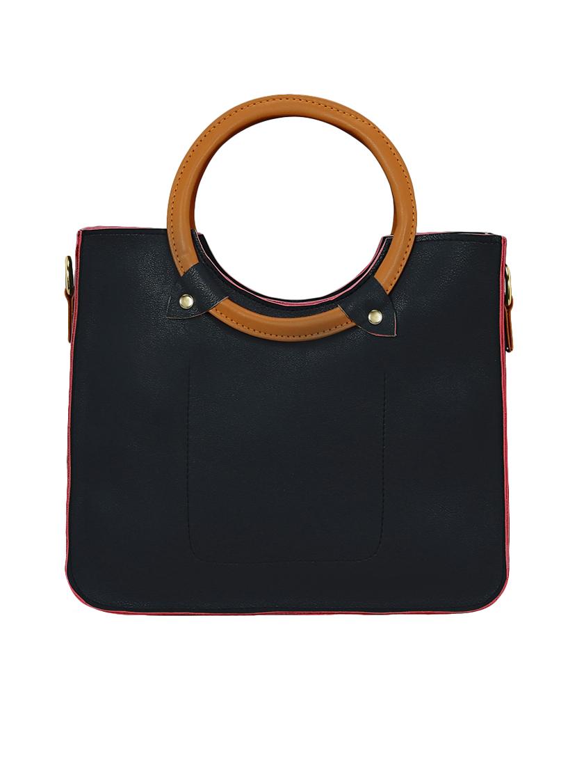 black leatherette regular sling bag - 15116748 - Zoom Image - 2