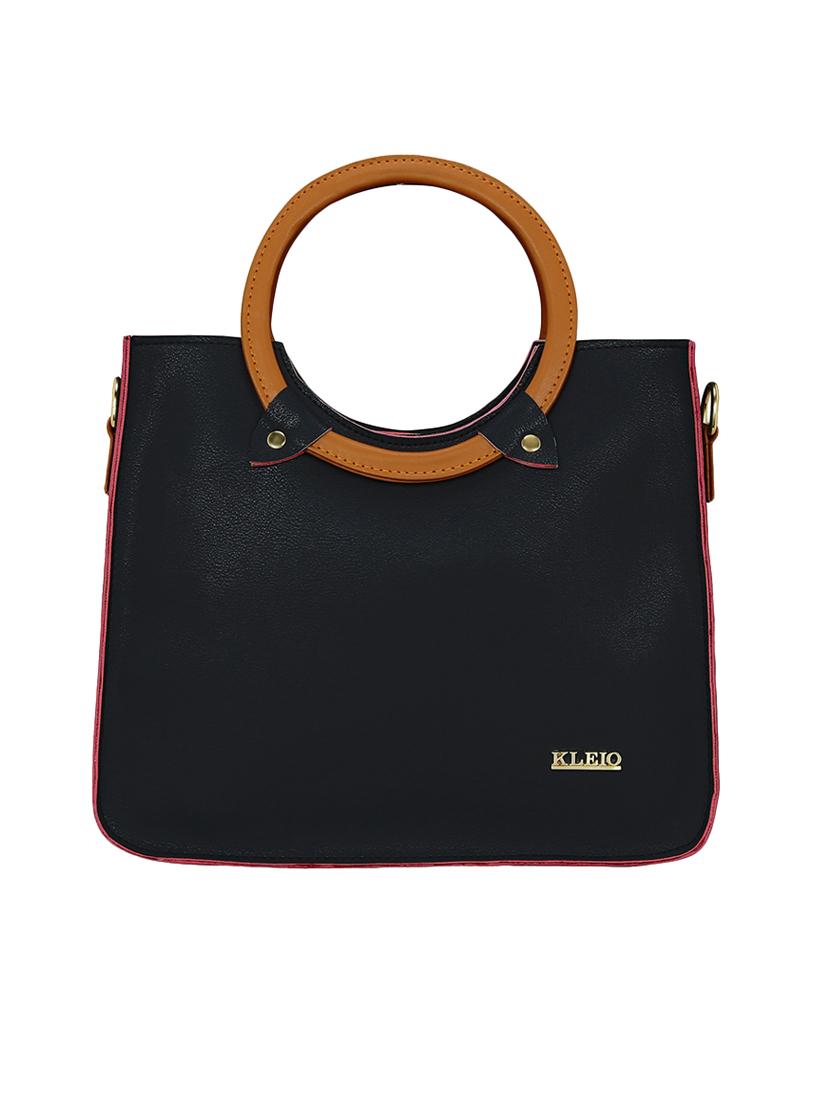 black leatherette regular sling bag - 15116748 - Zoom Image - 5