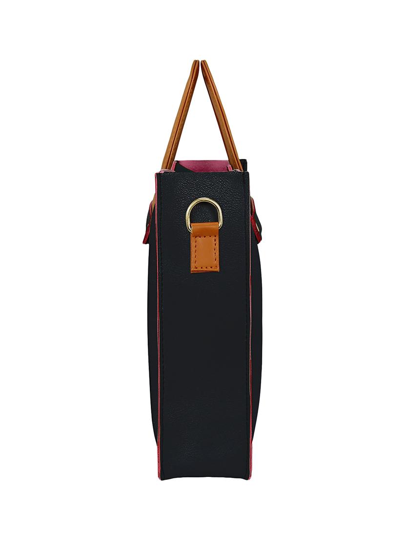 black leatherette regular sling bag - 15116748 - Zoom Image - 6