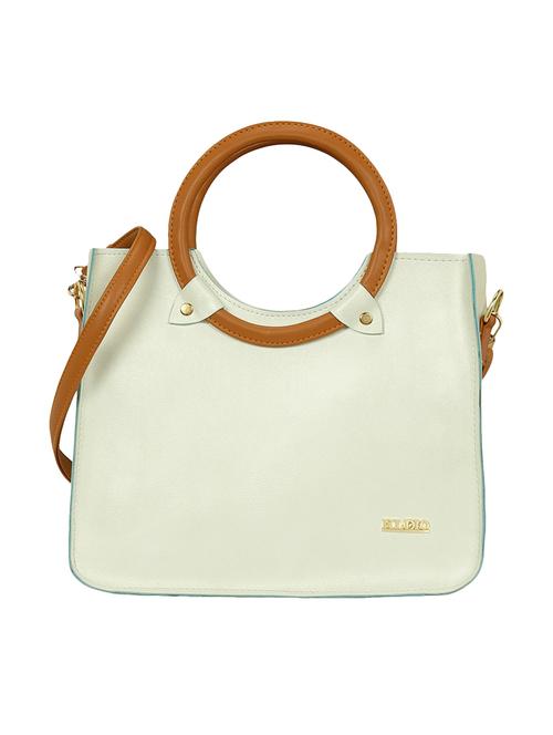 white leatherette regular sling bag - 15116752 -  Standard Image - 0