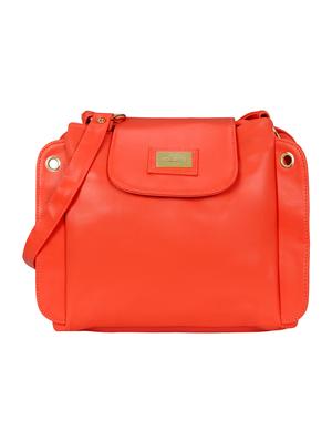 red leatherette regular sling bag - 15116763 - Standard Image - 1