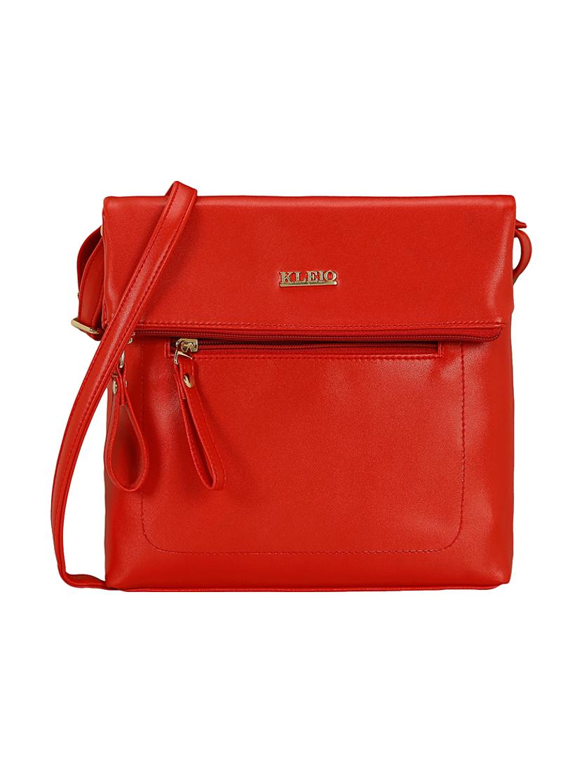 red leatherette regular sling bag - 15116775 - Zoom Image - 1