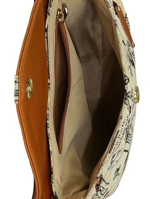 brown leatherette regular sling bag - 15116777 - Standard Image - 3